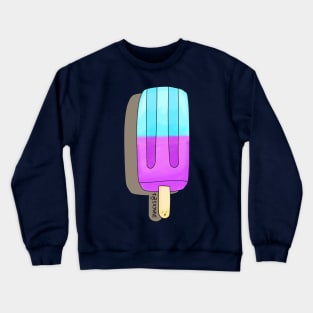 Refreshing blue and purple ice pop Crewneck Sweatshirt